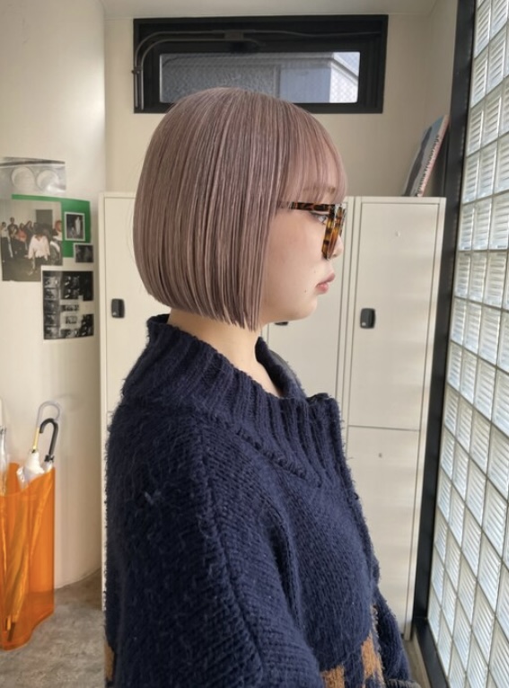 ブリーチ2回ホワイトベージュ◎